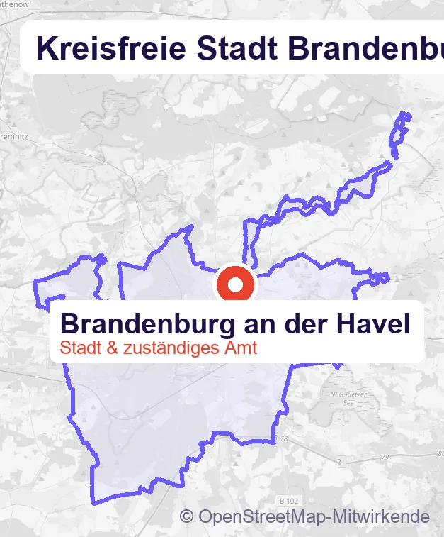 Karte: Schulbegleitung in Brandenburg an der Havel und Umgebung